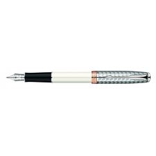 Picture of Parker Sonnet 18 KT Metal Pearl Fountain Pen Medium Nib