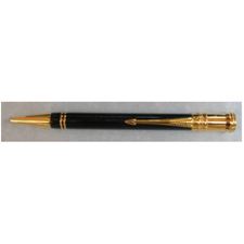 Picture of Parker Duofold Black Gold Trim Mechanical Pencil .9MM Flat Top - Collectible