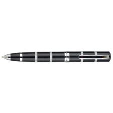 Picture of Monteverde Regatta Black With Chrome Rings Ballpoint Pen