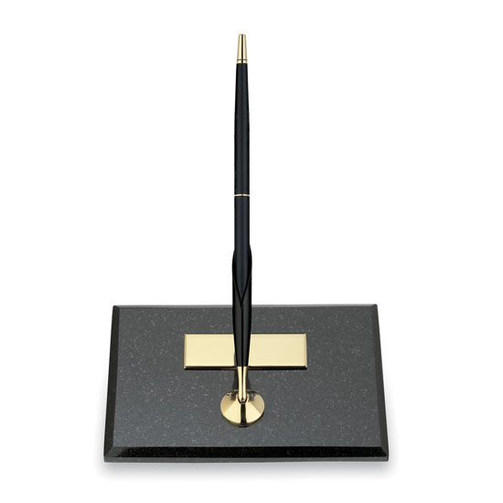 Cross Single Desk Set Black Marble Base With Classic Ballpoint Picture Of Cross Single Desk Set Black Marble Base With Classic Ballpoint Pen