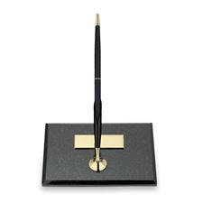 Picture of Cross Single Desk Set Black Marble Base With Classic Black Ballpoint Pen
