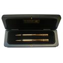 Picture of Parker Duofold Gold Plated  Ballpoint Pen and Pencil Set