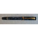 Picture of Parker Duofold International Marbled Blue Fountain Pen Medium Nib