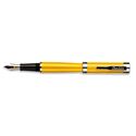 Picture of Conklin Herringbone Golden Yellow Fountain Pen Medium Nib