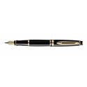 Picture of Waterman Expert III Black Gold Trim Fountain Pen Fine Nib + 48 Blue or Black Ink Cartridges