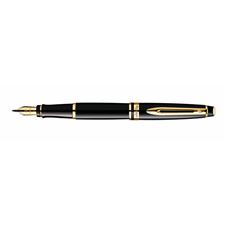 Picture of Waterman Expert New Generation Black Gold Trim Fountain Pen Medium Nib