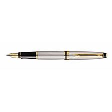 Picture of Waterman Expert New Generation Stainless Steel Gold Trim Fountain Pen Fine Nib