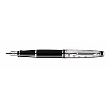 Picture of Waterman Expert New Generation Deluxe Black Chrome Trim Fountain Pen Medium Nib