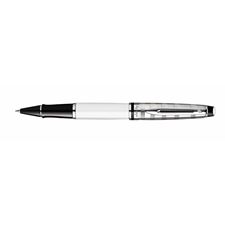 Picture of Waterman Expert New Generation Deluxe White Chrome Trim Rollerball Pen