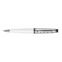 Picture of Waterman Expert New Generation Deluxe White Chrome Trim Ballpoint Pen