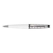 Picture of Waterman Expert New Generation Deluxe White Chrome Trim Ballpoint Pen