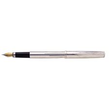 Picture of Waterford Glen Silver Plate Fountain Pen Medium Nib