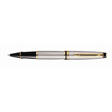 Picture of Waterman Expert New Generation Stainless Steel Gold Trim Rollerball Pen