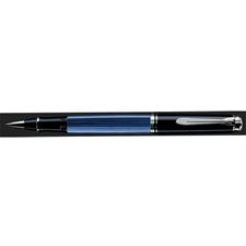 Picture of Pelikan Souveran 605 Blue Black Silver Rollerball Pen