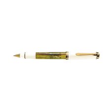 Picture of Pelikan Souveran 600 Tortoiseshell White Rollerball Pen