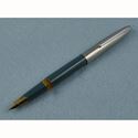 Picture of Wing Sung 233 Teal and Chrome Plated Fountain Pen Medium Nib
