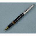 Picture of Wing Sung 233 Black and Chrome Plated Fountain Pen Medium Nib