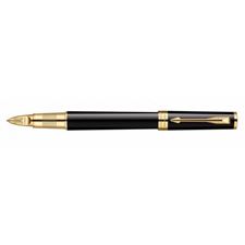 Picture of Parker Ingenuity 5Th Technology Black Lacquer Gold Trim Large Medium Point Pen