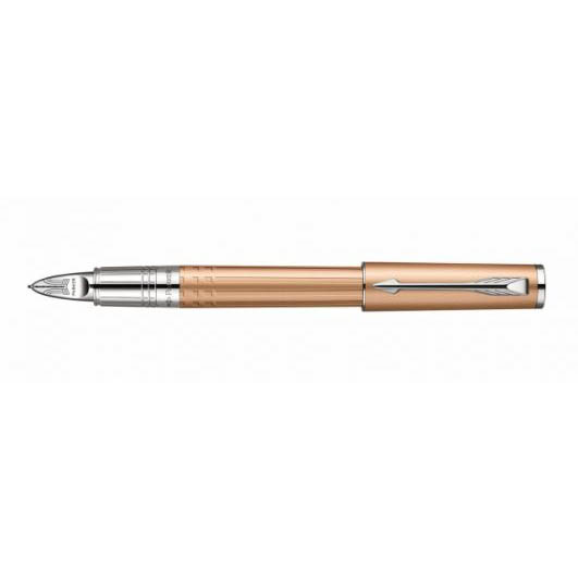 Parker Ingenuity Slim Pearl Lacquer Parker 5th Pen With Pink Gold Trim 