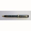Picture of Parker Duofold Marbled Green Gold Trim Cap Activated Ballpoint Pen Collectable