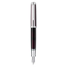 Picture of Pelikan Souveran 625 Aubergine Transparent Fountain Pen Fine Nib