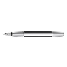 Picture of Pelikan Pura Black Silver Fountain Pen Medium Nib