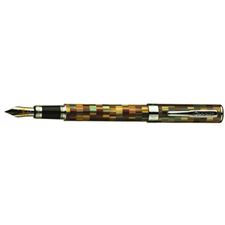 Picture of Conklin Stylograph Mosaic Brown Grey Fountain Pen Medium Nib