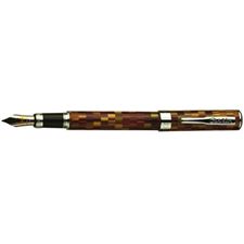 Picture of Conklin Stylograph Mosaic Brown Red Fountain Pen Fine Nib