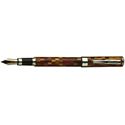 Picture of Conklin Stylograph Mosaic Brown Red Fountain Pen Medium Nib