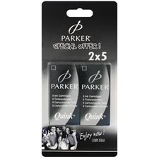Picture of Parker Quink Ink Cartridges Washable Black (10 Per Card)