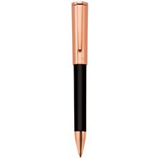 Picture of Aurora TU Black Resin Pink Gold Cap Ballpoint Pen