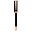 Picture of Aurora TU Black Resin Pink Gold Trim Ballpoint Pen