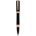 Picture of Aurora TU Black Resin Pink Gold Trim Rollerball Pen