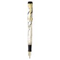 Picture of Parker Duofold Pearl and Black International Fountain Pen Oblique Nib