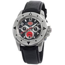 Picture of Aurora Chrono Watch Steel Case Steel Bezel Leather Strap