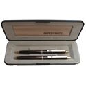 Picture of Papermate Vintage Marble Brown Gold Trim  Pen And Pencil Set