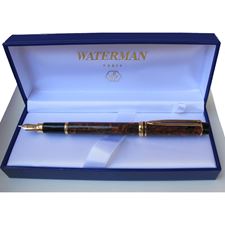 Picture of Waterman Le Man Marble Brown Fountain Pen Medium Nib