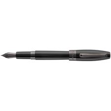 Picture of Montegrappa Fortuna Gun Metal Fountain Pen Extra Fine Nib