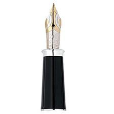 Picture of Cross Townsend 18 Karat Gold Rhodium Plated Broad  Nib with Stainless Steel Nib Ring