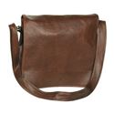 Picture of Aston Leather Brown Large Messenger Bag