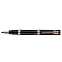 Picture of Delta Momo Tork Black Resin With Rose Gold Trim Fountain Pen Medium Nib