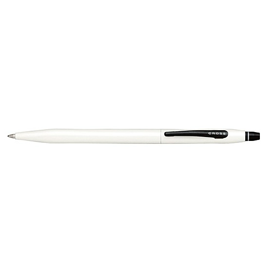Cross Click Pearlescent White Gel Ink Pen-Montgomery Pens Fountain Pen  Store 212 420 1312
