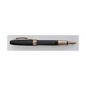 Picture of Visconti Michelangelo Black Rose Gold Trim Fountain Pen Fine Nib