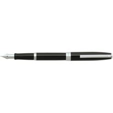 Picture of Sheaffer Sigaris Glosss Black With Silver Trim Fountain Pen Medium Nib