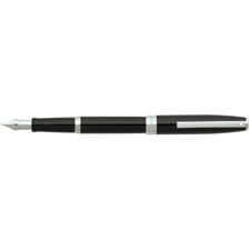 Picture of Sheaffer Sigaris Glosss Black With Silver Trim Fountain Pen Fine Nib