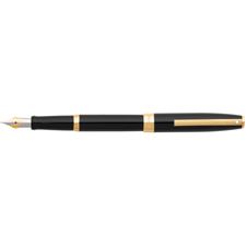 Picture of Sheaffer Sigaris Glosss Black With Gold Trim Fountain Pen Fine Nib