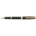 Picture of Sheaffer Sigaris Glosss Black With Gold Trim Fountain Pen Medium Nib