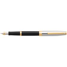 Picture of Sheaffer Sigaris Black Barrel Chrome Cap Fountain Pen Fine Nib