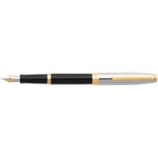 Picture of Sheaffer Sigaris Black Barrel Chrome Cap Fountain Pen Medium Nib