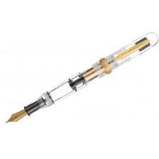 Picture of Stipula Etruria Rainbow Clear Piston Fountain Pen T Flex Titanium